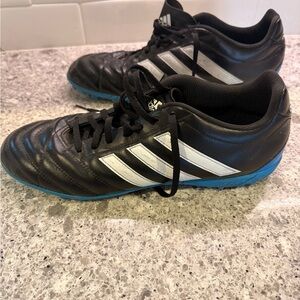 Adidas Men's Black and White Athletic Shoes Indoor Soccer Cleats